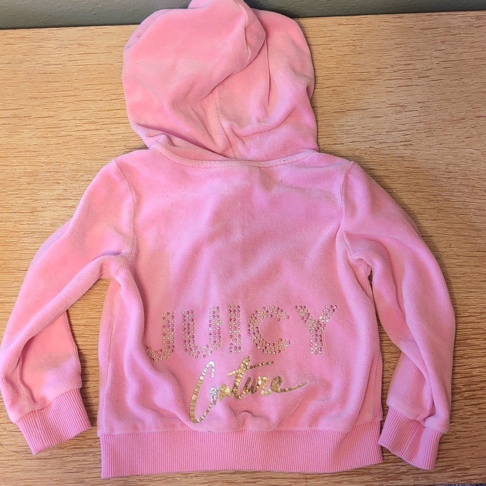 Juicy Couture Velor Zip Up Hoodie